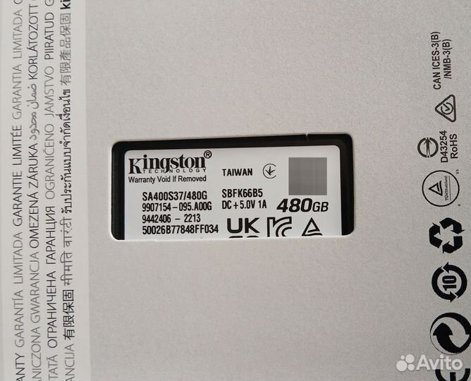 SSD диск Kingston 2.5