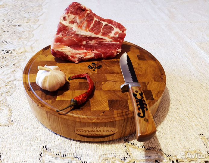 Круглые разделочные торцевые доски CHbros