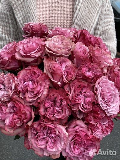 Пионовидные розы букет цветы доставка