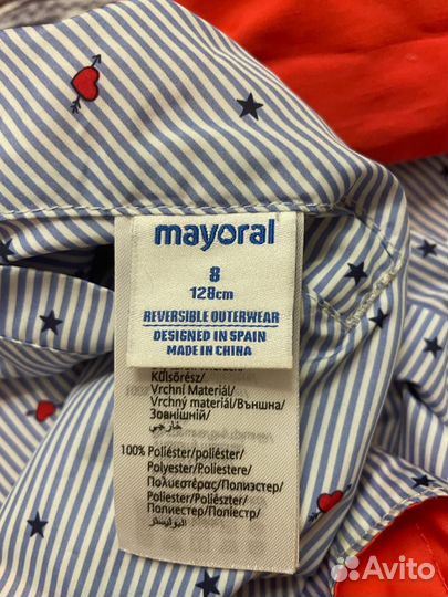 Плащ для девочки весна-лето 128