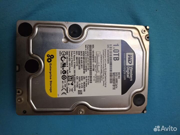 Жесткий диск 1 тб wd re4
