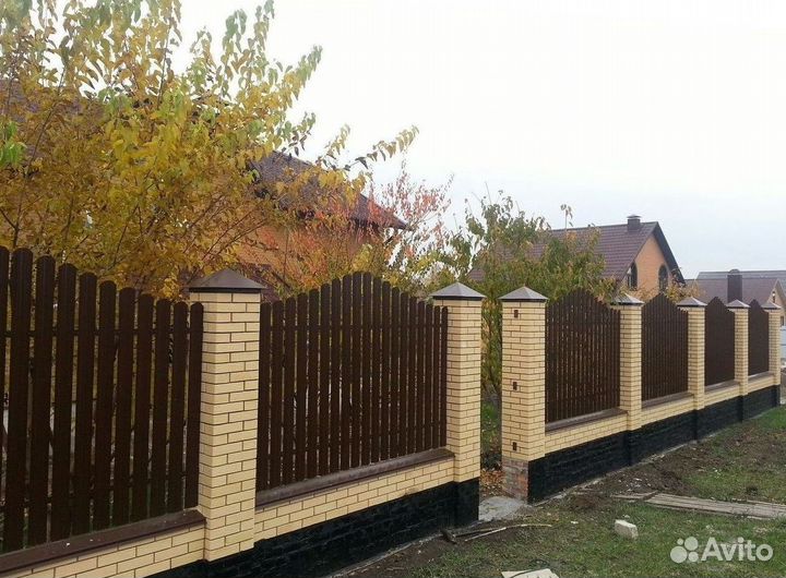 Забор с установкой