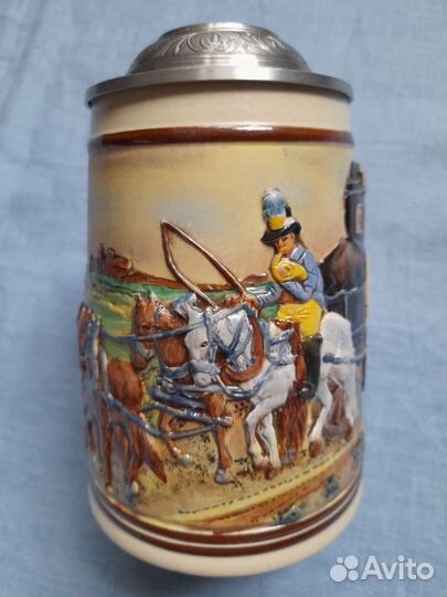 Кружка пивная Германия с крышкой