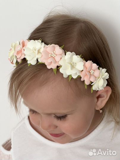 Ободок с цветами