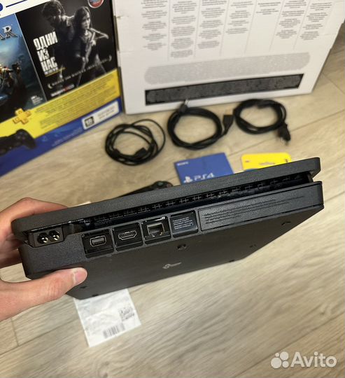 Sony PS4 slim 1tb полный комплект, чек