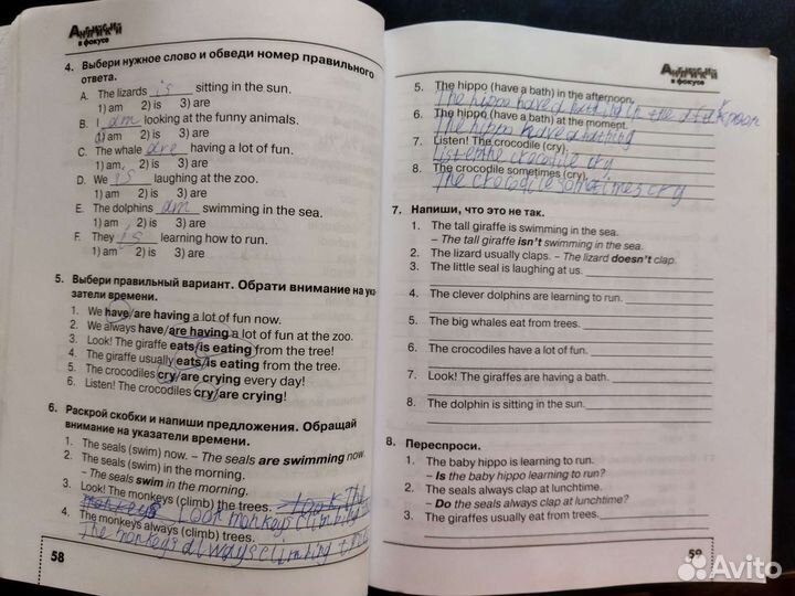 Рабочая тетрадь сборник упражнени Английский язык