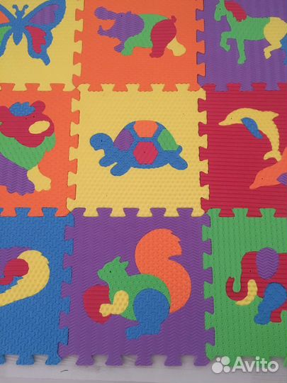 Детский коврик для ползания пазл