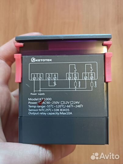 Ketotek kt1000 термостат