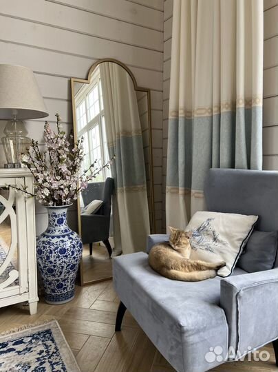 Зеркало напольное в полный рост в золотой раме