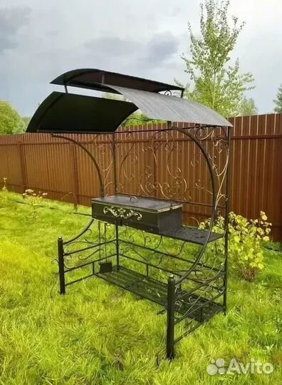 Мангал с печью