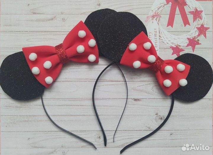 Ободок Минни Маус и Микки Мауса