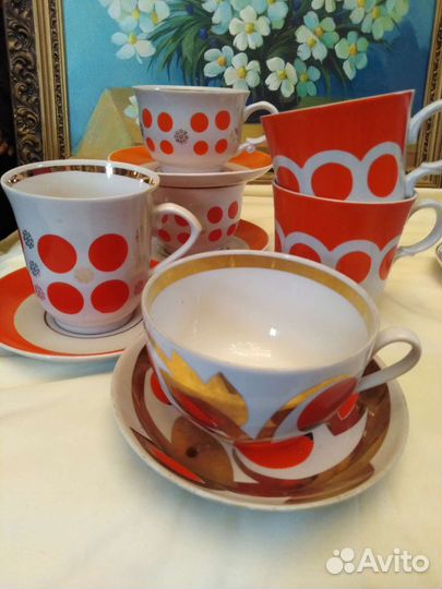 Кружки бокалы большие фарфор СССР