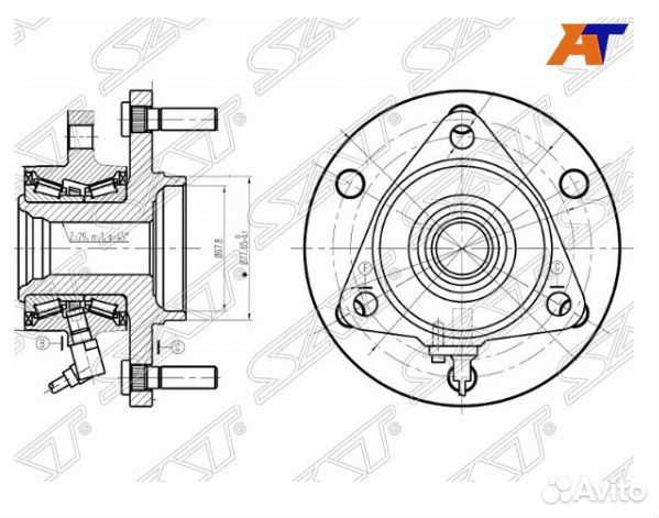 Ступица передняя Infiniti QX56/QX80 2011