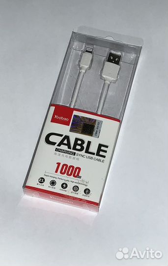 Кабеля apple lightning usb 8pin Yoobao (новые)