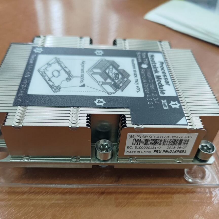 [01KP651/01KP656] Радиатор Lenovo 01kp651/01kp656