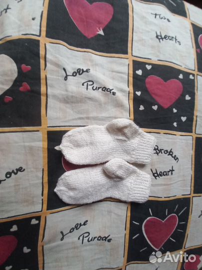 Носки шерстяные вязаные детские новые