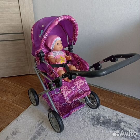 Детская коляска с пупсом