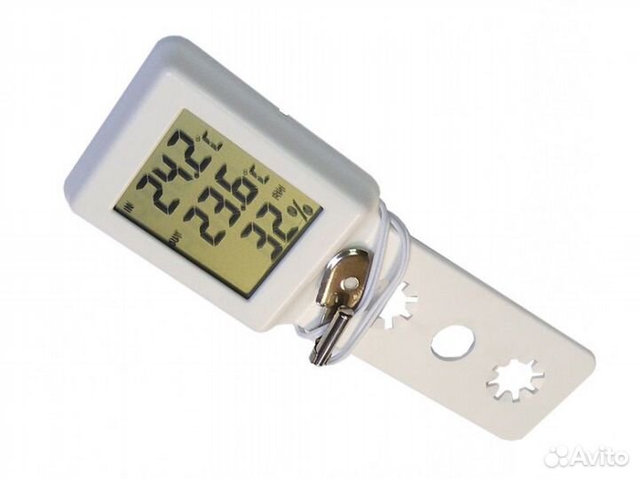 Термометр-гигрометр на ручку окна электронный