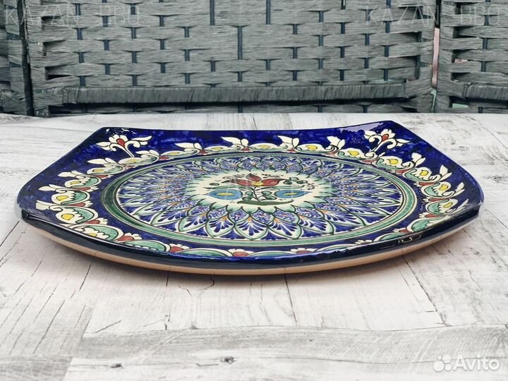 Узбекское блюдо ляган квадратный