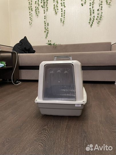 Кошачий лоток закрытый