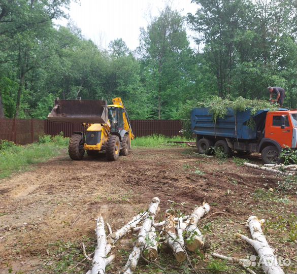 Расчистка участка Слом Демонтаж дома Вывоз мусора