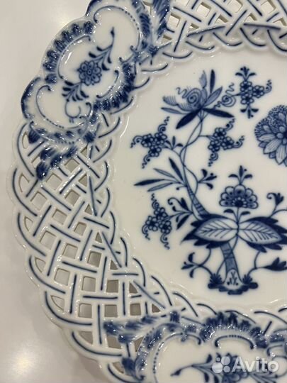 Тарелка Meissen Мейсен ажурная