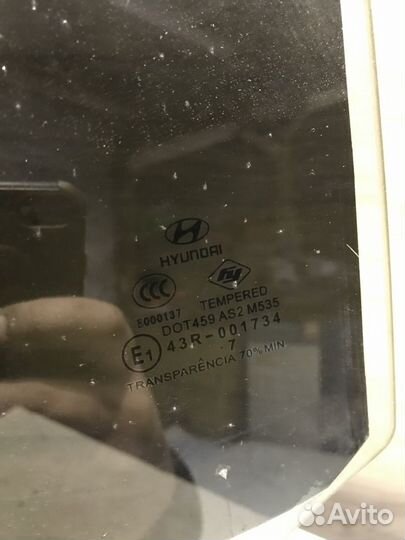 Стекло заднее левое Hyundai Sonata EF