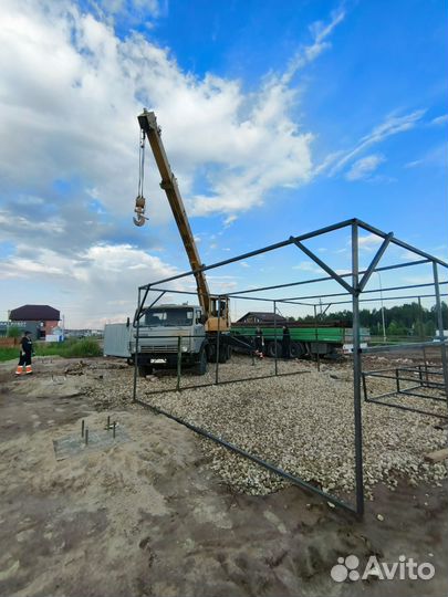 Монтаж сэндвич панелей металлоконструкций