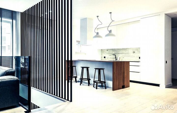 Раздвижная реечная дверь