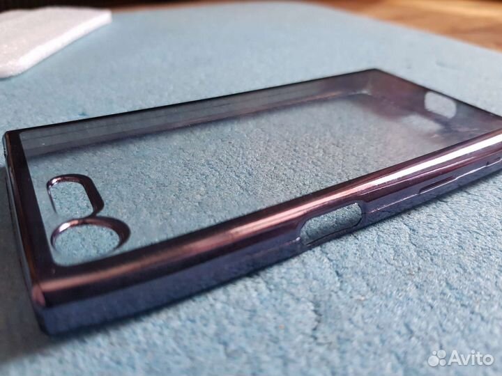 Чехол-Накладка Sony Xperia X compact Чёрный Кант