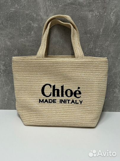 Сумка женская chloe соломенная люкс рафия