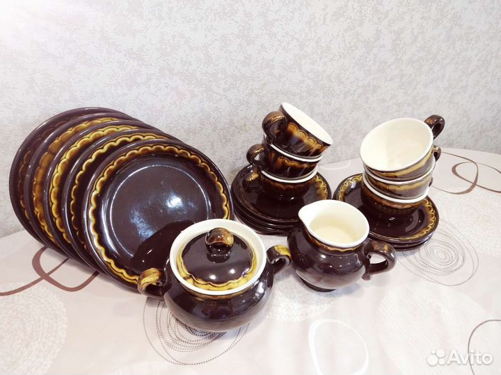 Кофейный сервиз майолика зик СССР
