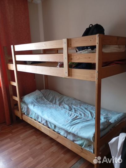 Деревянная Двухярусная кровать бу
