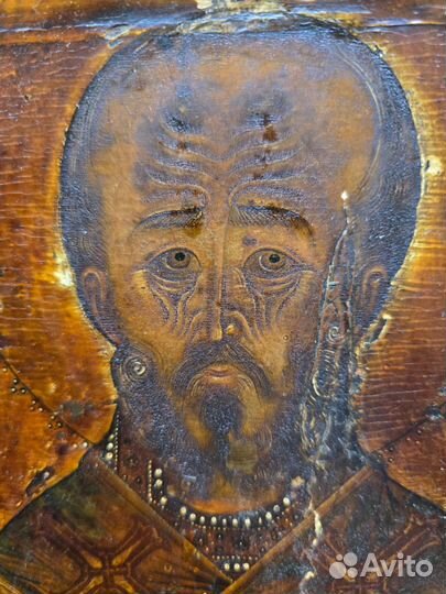 Икона Николай Чудотворец. 17 век