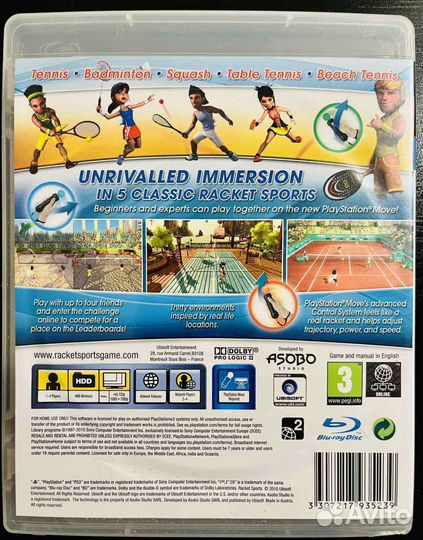 Racket Sports Ps3