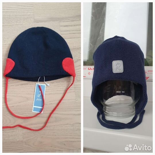 Шапка детская Reima 46р., Jacadi 45р новая