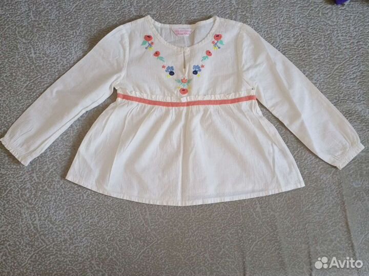 Рубашка туника для девочки, 2-4 года