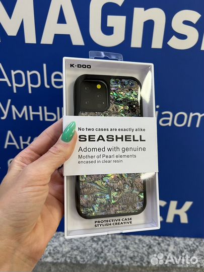 Чехол накладка iPhone 12/12pro K-DOO seashell BL