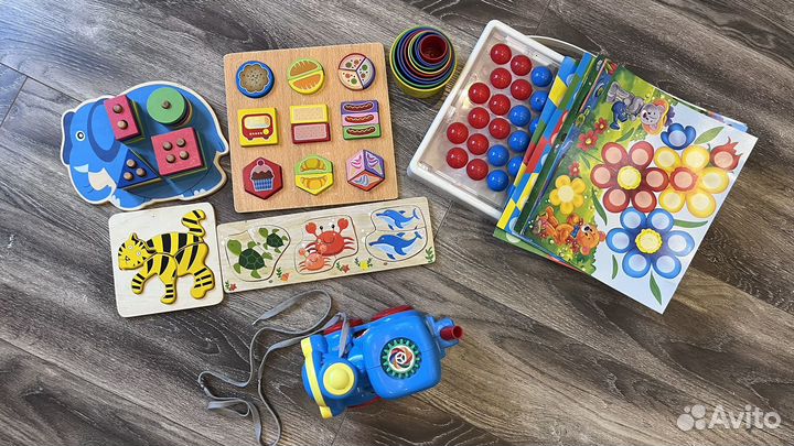 Игрушки пакетом с 1 г до 2,5