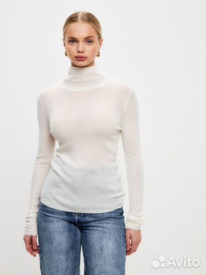 Водолазка кашемировая белая