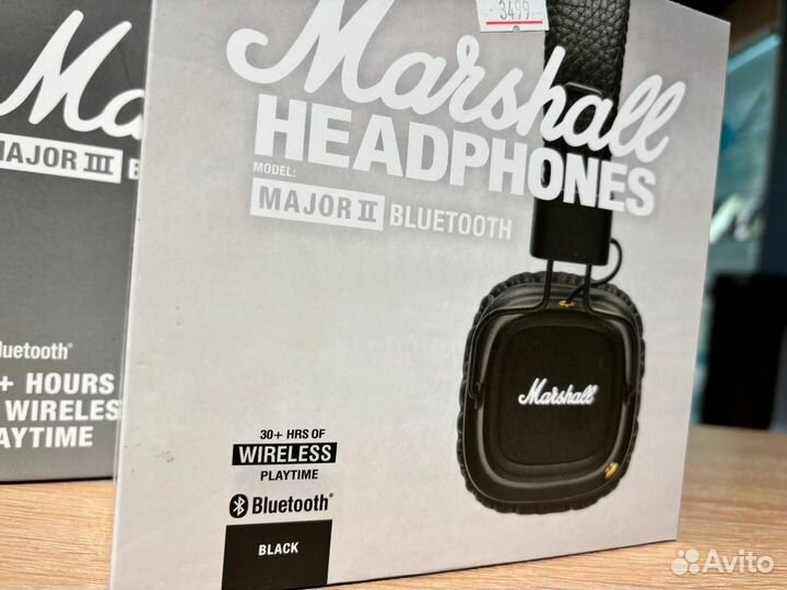 Накшники Bluetooth Marshall Major (Новые,Гарантия)