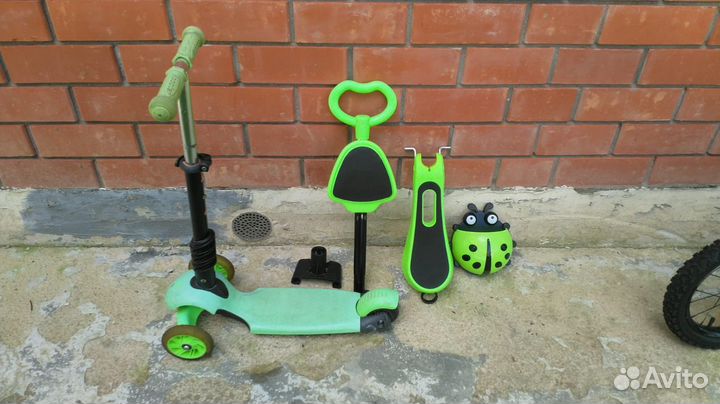 Велосипед, самокат, лыжи