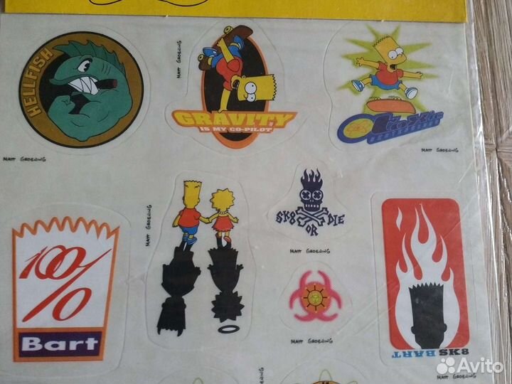 Наклейки Симпсоны