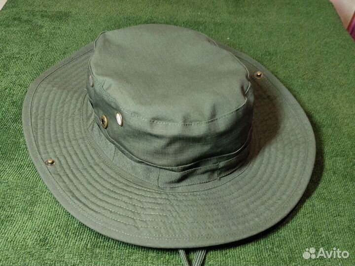 Мужская панама милитари. Цвет -олива. Р. 58-60