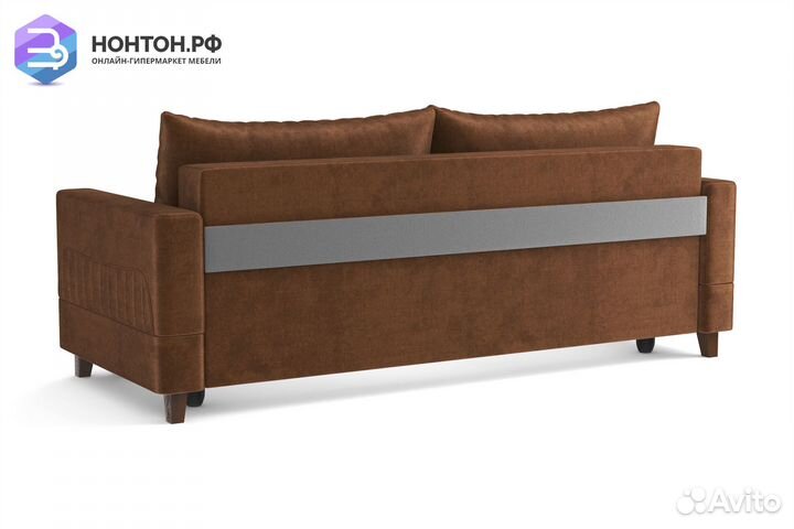 Диван выкатной евромагнат коричневый