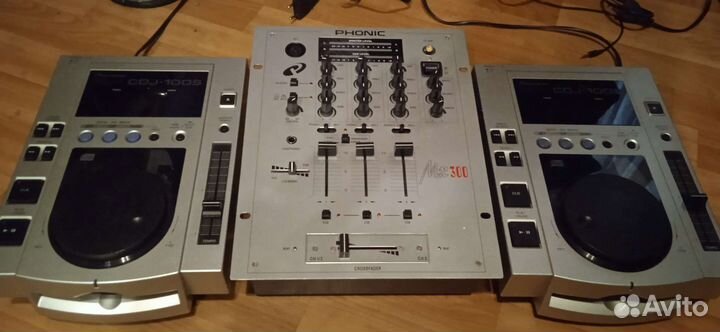 Dj комплект. Вертушки+микшер. Новые