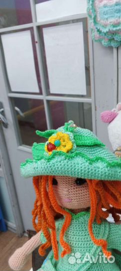 Кукла вязаная крючком -ручной работы