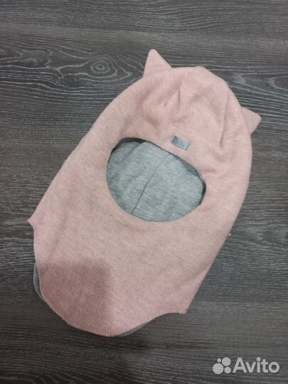 Шапка шлем для девочки 52-54см