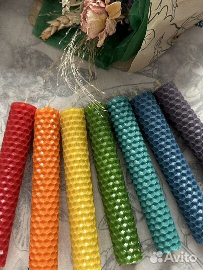 Чакровые свечи из вощины / доставка