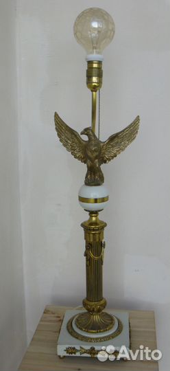 Антикварный Торшер Наcтольная лампа Ампир Бронза